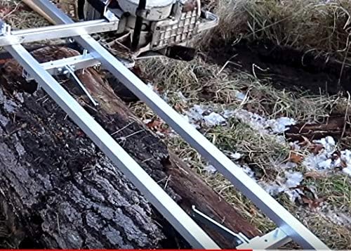 Rail Mill Guide System, 3 Crossbar Kits Work with Chainsaw Mill